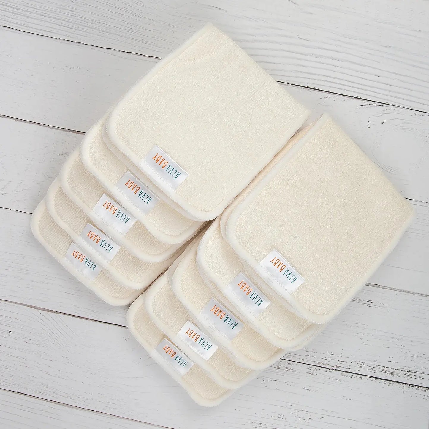 10 Insertos de bambu TERRY - 4 CAPAS - AlvaBaby Mexico Pañales de Tela
