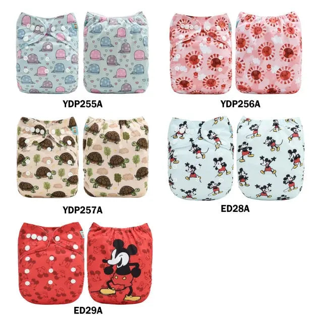 10 PAÑALES ECOLOGICOS DE TELA PARA BEBE AlvaBaby®