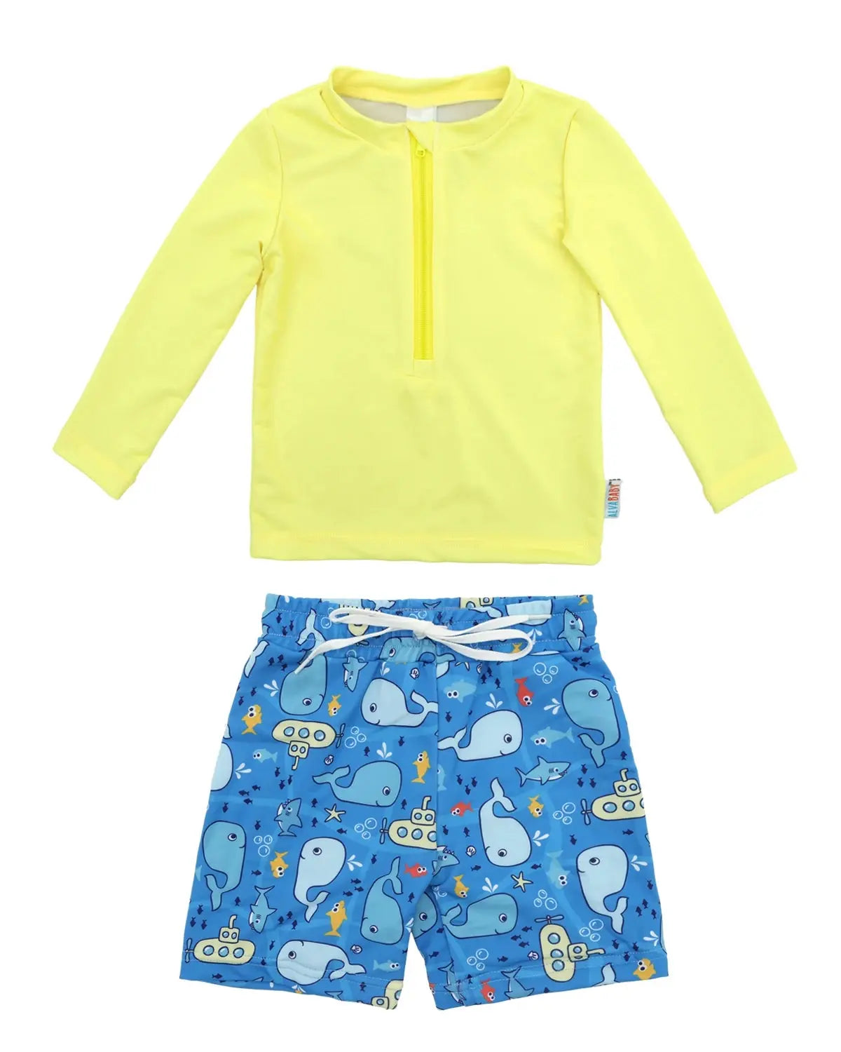 12M-5T Boys Long Sleeve Rash Guard Set ALVABABY UPF 50+ Sun Protection Baby Toddler Swimsuit Swimwear Swim Trunks Bathing Suit ALVAMEXICO