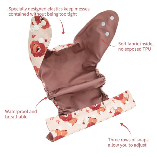 1pc Baby Cloth Diaper Cover ALVABABY Reusable Baby Swim Diaper New Designed Modern Cloth Nappy Shell for Girls and Boys ALVAMEXICO