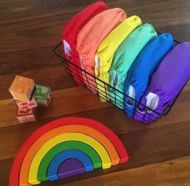 20 PAÑALES DE TELA COLORES LISOS PARA BEBÉ - BASICO - AlvaBaby®