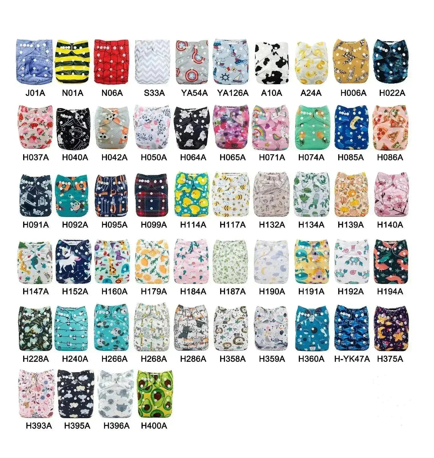 20 PAÑALES ECOLOGICOS DE TELA PARA BEBE - AlvaBaby®