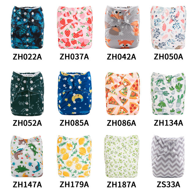 Paquete de 6 Pañales de tela talla JUNIOR AlvaBaby®