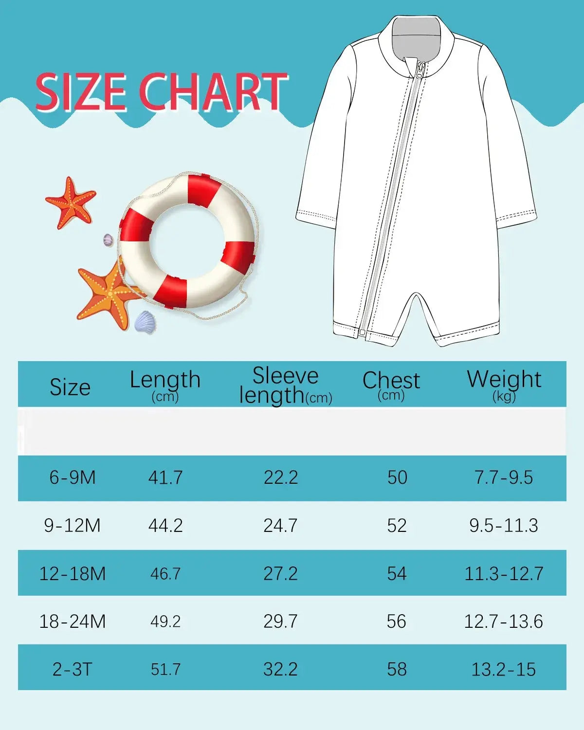 ALVABABY Long Sleeve Baby/Toddler Boy Girl Rash Guard Sets, UPF 50+ Sun Protection One Piece Zipper Bathing Suit Swimsuit ALVAMEXICO
