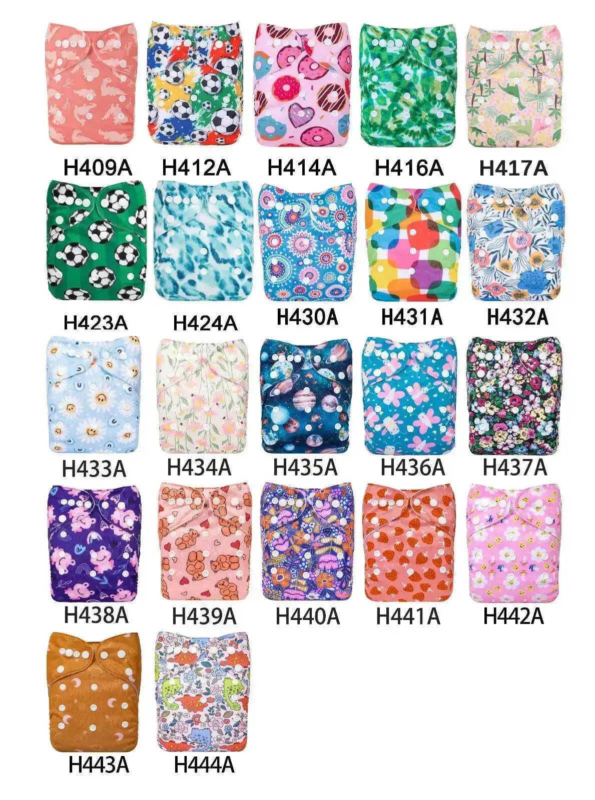 15 PAÑALES ECOLOGICOS DE TELA PARA BEBE AlvaBaby®