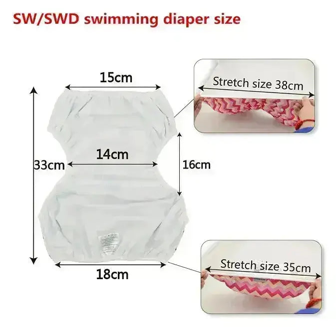 Pañal para Natación SWD - ALVABABY - AlvaBaby Mexico Pañales de Tela