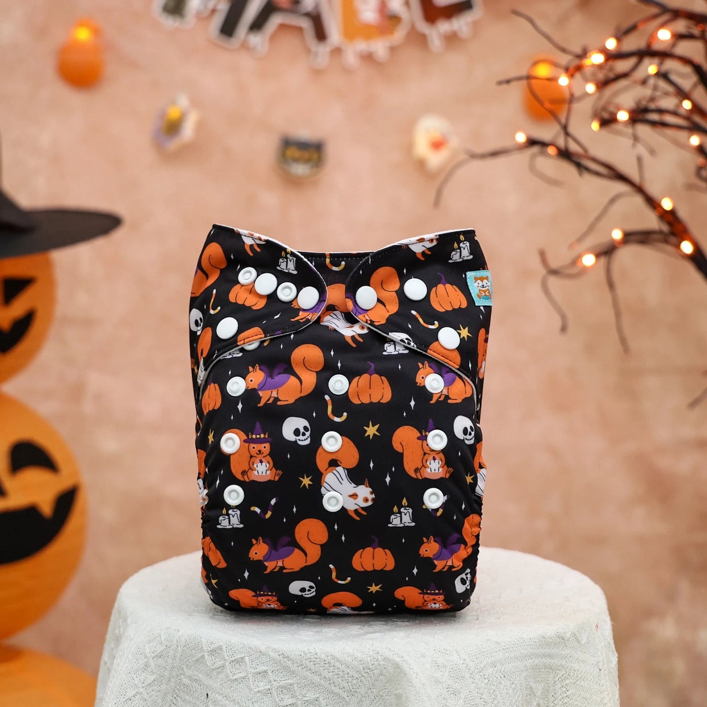 Halloween Theme ALVABABY Cloth Diapers Baby Reusable Diapers Baby Washable Cloth Nappy with 1pc Microfiber Diaper Insert ALVAMEXICO