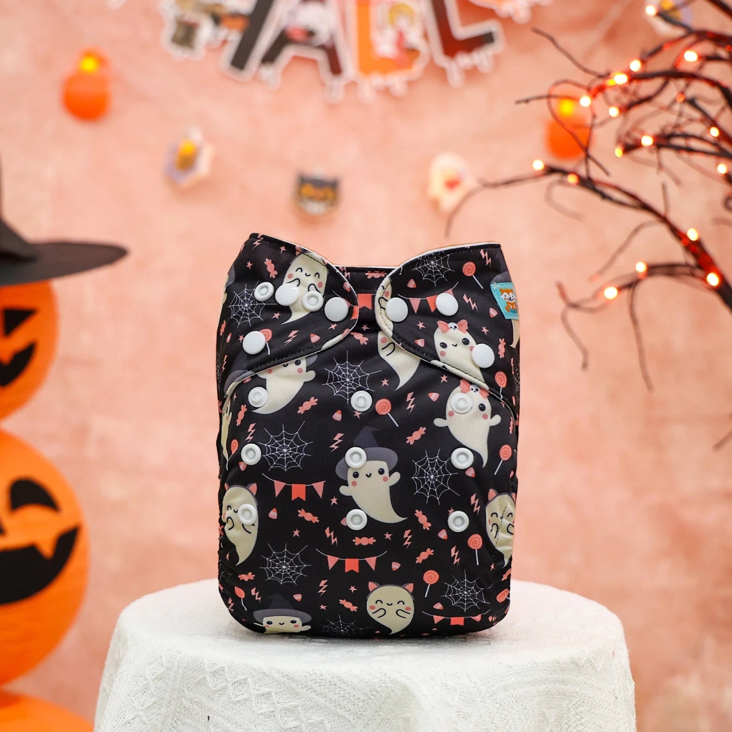 Halloween Theme ALVABABY Cloth Diapers Baby Reusable Diapers Baby Washable Cloth Nappy with 1pc Microfiber Diaper Insert ALVAMEXICO