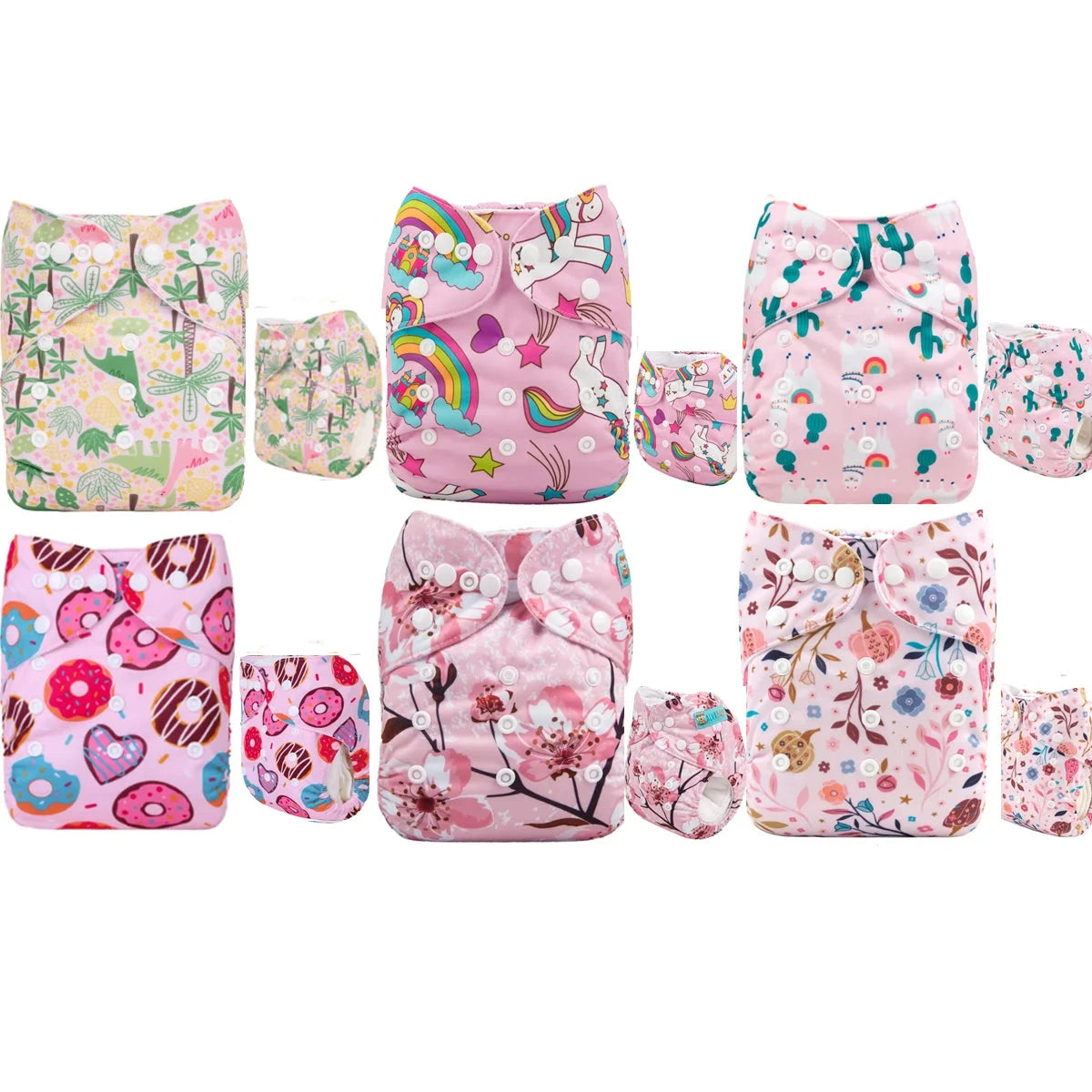 6 pañales ecologicos para bebé UNITALLA - AlvaBaby®
