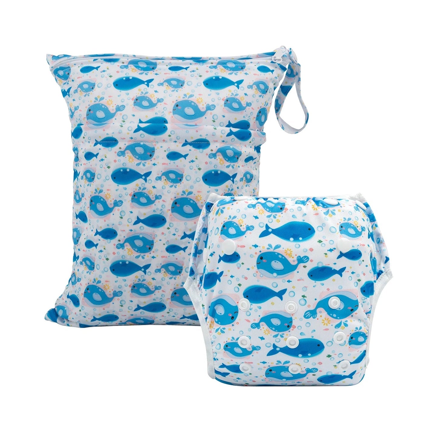 (2pcs/set) ALVABABY 1pc Cloth Wet Dry Bag and 1pc Reusable Swim Diaper for Baby Under 1 year Old Fashion Design ALVAMEXICO 157.58