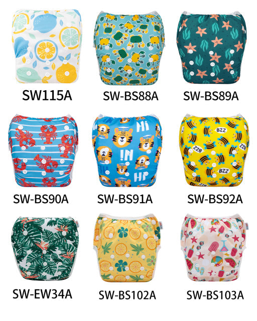 10 PAÑALES ECOLÓGICOS DE TELA ALVABABY® | COMPLETO AlvaBaby®  
