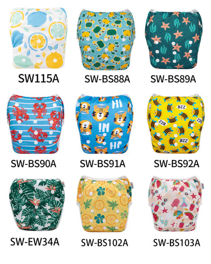 10 PAÑALES ECOLÓGICOS DE TELA ALVABABY® | COMPLETO AlvaBaby®  