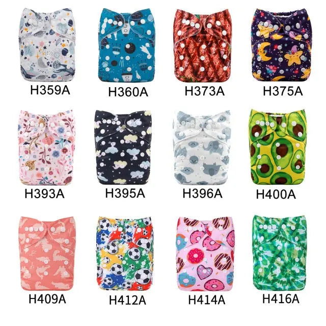 10 PAÑALES ECOLOGICOS DE TELA PARA BEBE AlvaBaby®  