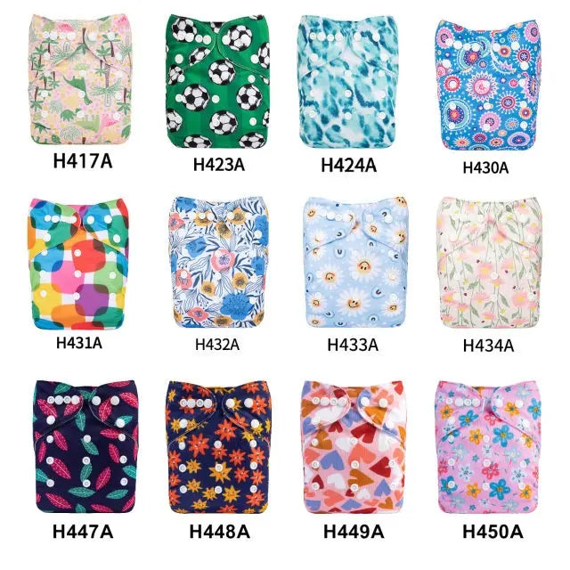 10 PAÑALES ECOLOGICOS DE TELA PARA BEBE AlvaBaby®  