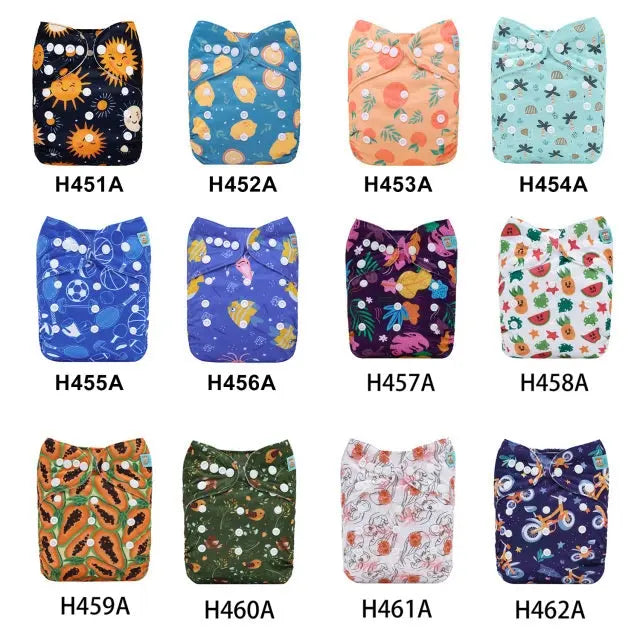 10 PAÑALES ECOLOGICOS DE TELA PARA BEBE AlvaBaby®  