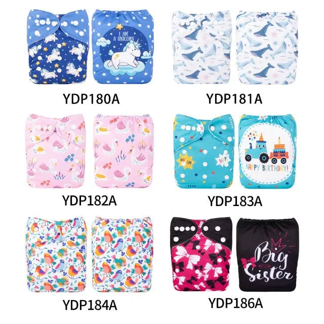 10 PAÑALES ECOLOGICOS DE TELA PARA BEBE AlvaBaby®  