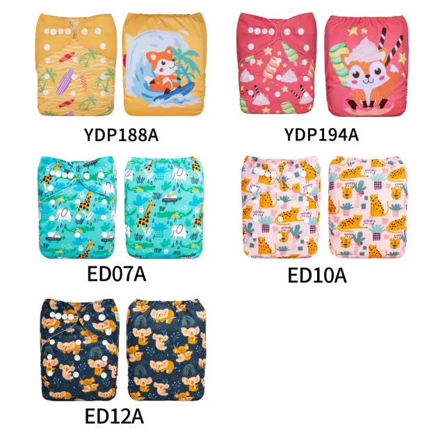 10 PAÑALES ECOLOGICOS DE TELA PARA BEBE AlvaBaby®  