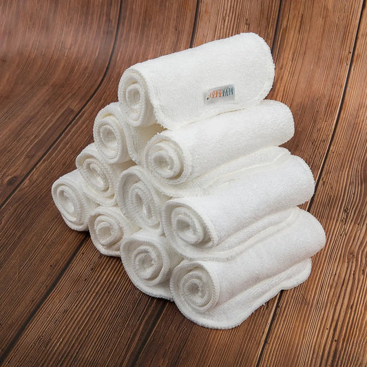 (10 pieces/lot) ALVABABY Absorbent 3 layer Microfiber Insert Reusable Baby Diaper Insert ALVAMEXICO  