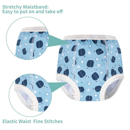 1PC Reusable Cotton Potty Training Pant for Toddlers - Washable Cloth Diaper Underwear, Fits 12-14kg (Around 3 Years Old) ALVAMEXICO  