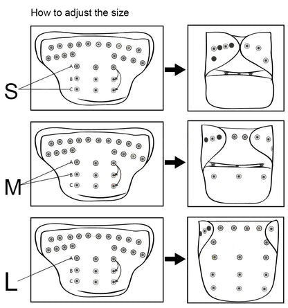 1pc ALVABABY Pocket Diaper for Baby Digital Position Eco-friend Baby Cloth Nappy Reusable Diaper with 1pc Microfiber Insert ALVAMEXICO  