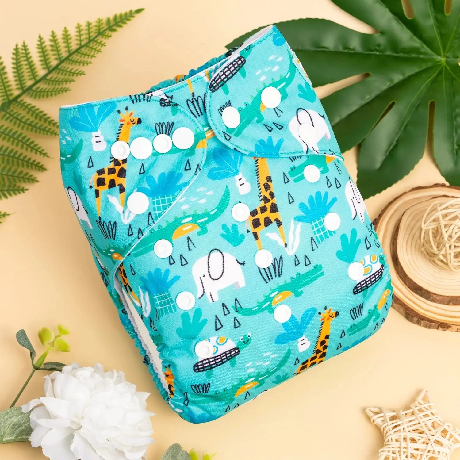 1pc ALVABABY Pocket Diaper for Baby Digital Position Eco-friend Baby Cloth Nappy Reusable Diaper with 1pc Microfiber Insert ALVAMEXICO  