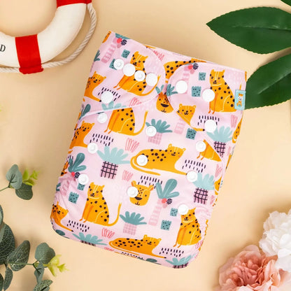 1pc ALVABABY Pocket Diaper for Baby Digital Position Eco-friend Baby Cloth Nappy Reusable Diaper with 1pc Microfiber Insert ALVAMEXICO  