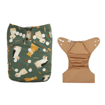 1pc Baby Cloth Diaper Cover ALVABABY Reusable Baby Swim Diaper New Designed Modern Cloth Nappy Shell for Girls and Boys ALVAMEXICO  