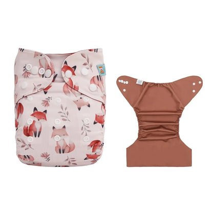 1pc Baby Cloth Diaper Cover ALVABABY Reusable Baby Swim Diaper New Designed Modern Cloth Nappy Shell for Girls and Boys ALVAMEXICO  