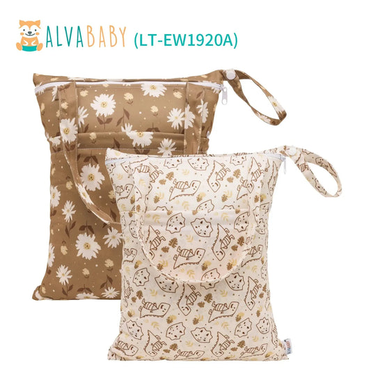 2 Bolsas TOTE de tela Impermeables multiusos - LT-EW1920A AlvaBaby®  