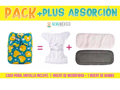 20 PACK+ PLUS ABSORCION - ALVABABY AlvaBaby®  