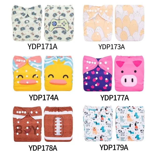 20 PAÑALES ECOLOGICOS DE TELA PARA BEBE AlvaBaby®  