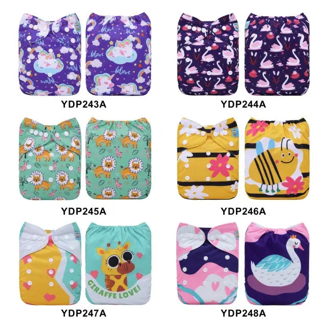 20 PAÑALES ECOLOGICOS DE TELA PARA BEBE AlvaBaby®  