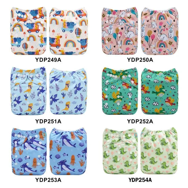 20 PAÑALES ECOLOGICOS DE TELA PARA BEBE AlvaBaby®  
