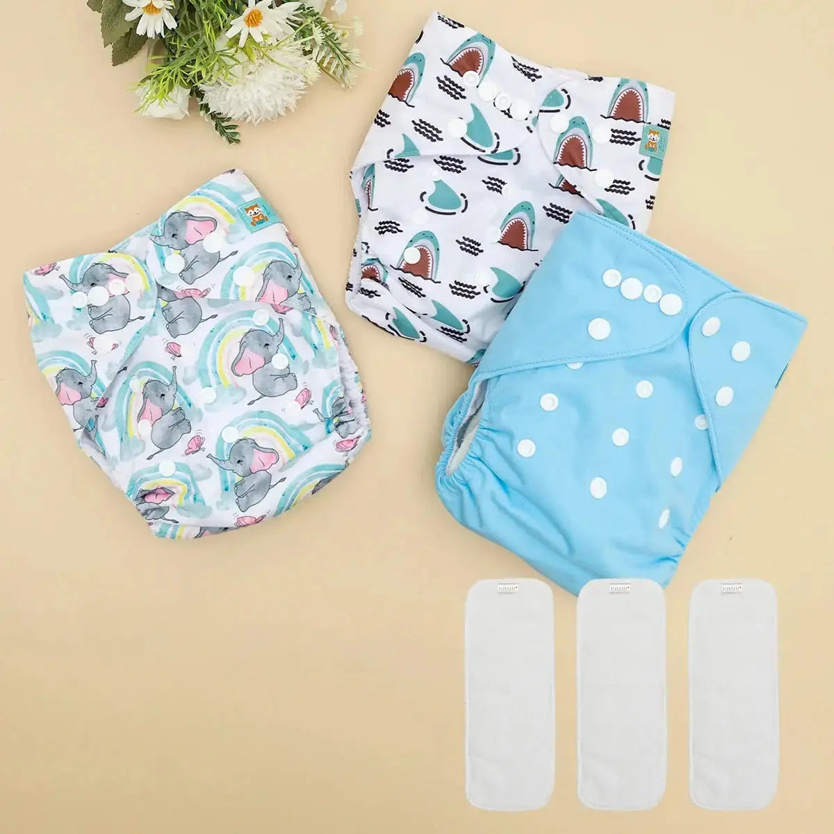 KIT DE BIENVENIDA PAÑALES ECOLOGICOS PARA BEBE AlvaBaby®   997.00