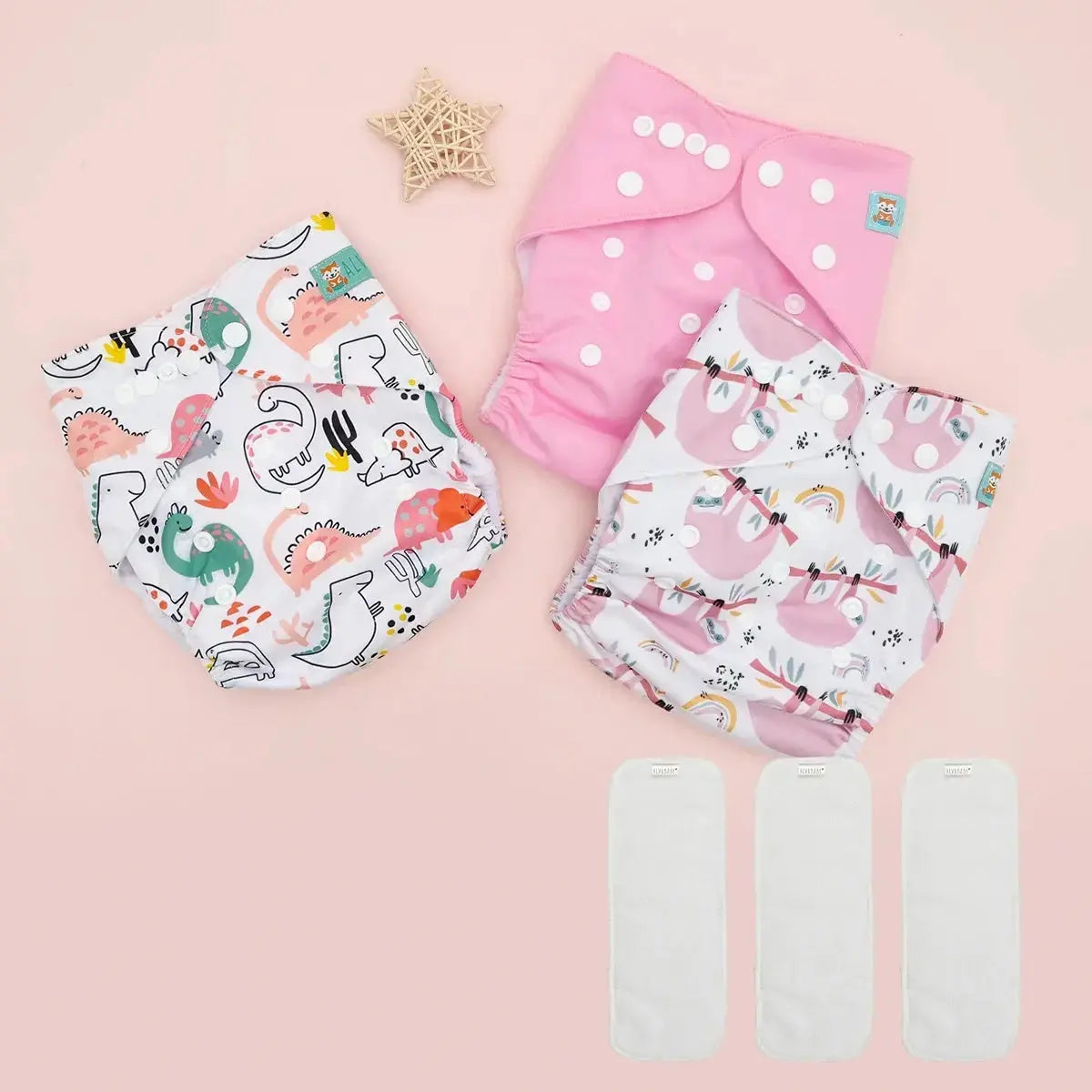 KIT DE BIENVENIDA PAÑALES ECOLOGICOS PARA BEBE AlvaBaby®   997.00