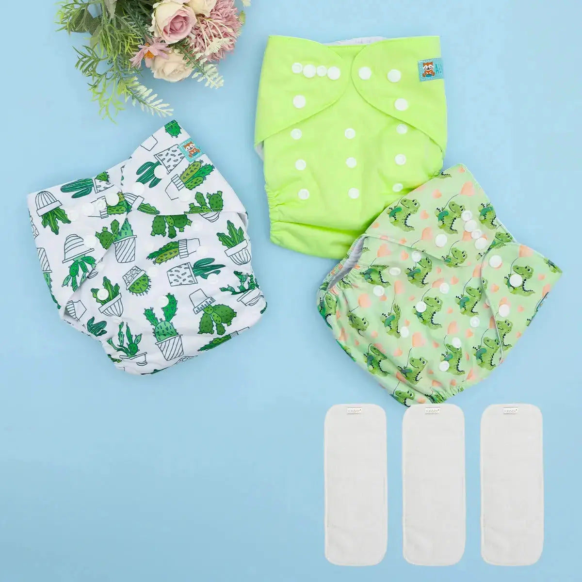 KIT DE BIENVENIDA PAÑALES ECOLOGICOS PARA BEBE AlvaBaby®   997.00