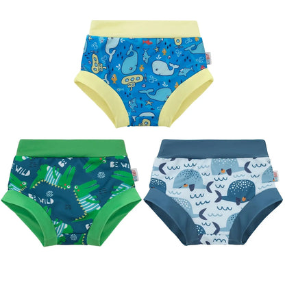 (3 piezas por paquete) Pañal de baño ALVABABY Traje de baño reutilizable para bebés y niños pequeños para clases de natación Traje de baño Traje de baño ALVAMEXICO  