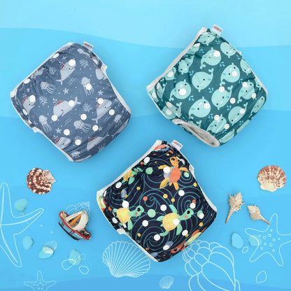 3PCS ALVABABY Mesh Cloth Inner Swimming Diapers For Pool Reusable Beach Swim Underpants Swim Diaper For Baby Under 1 year Old ALVAMEXICO  