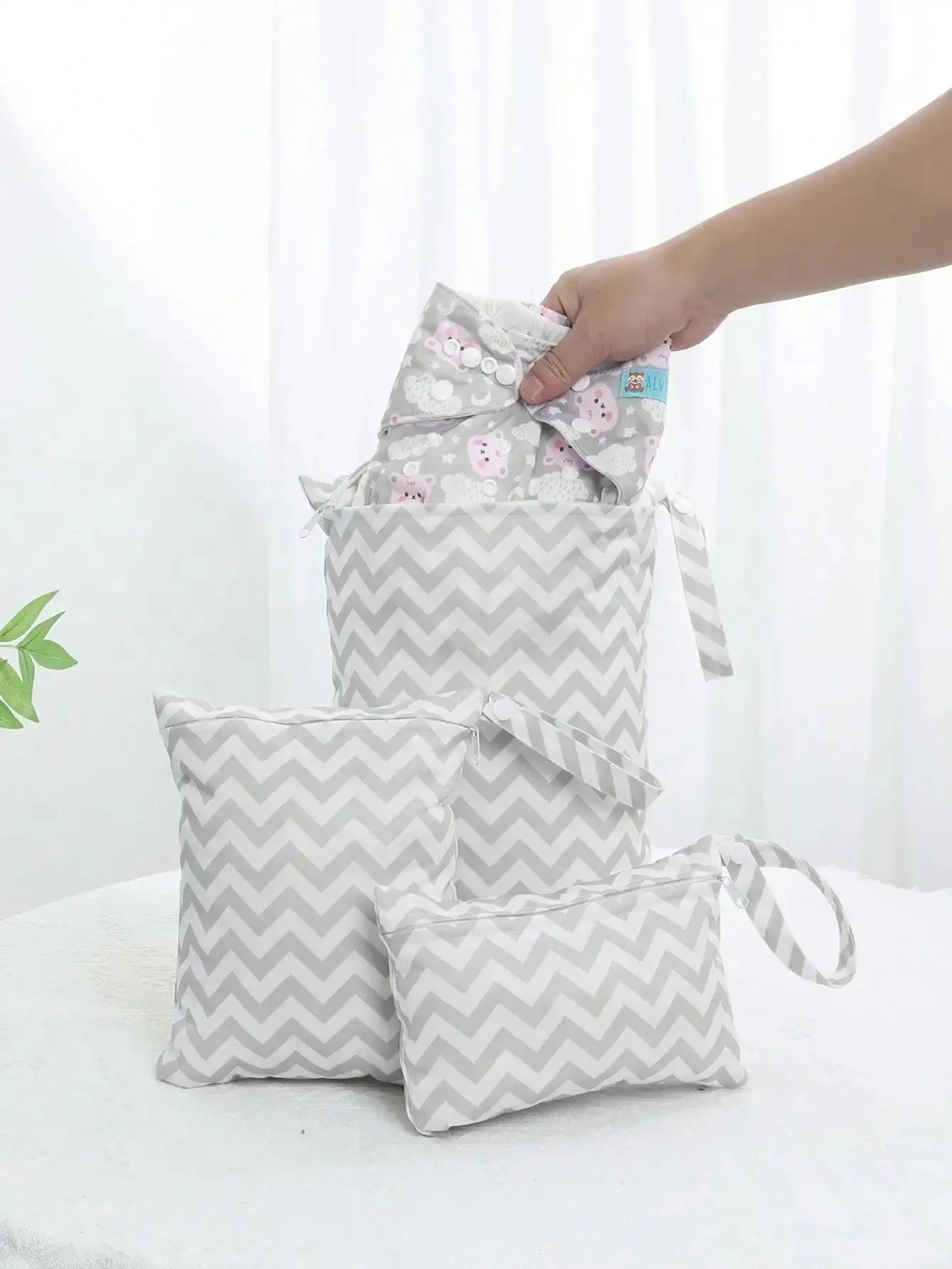 Set de 3 bolsas impermeables multiusos AlvaBaby  