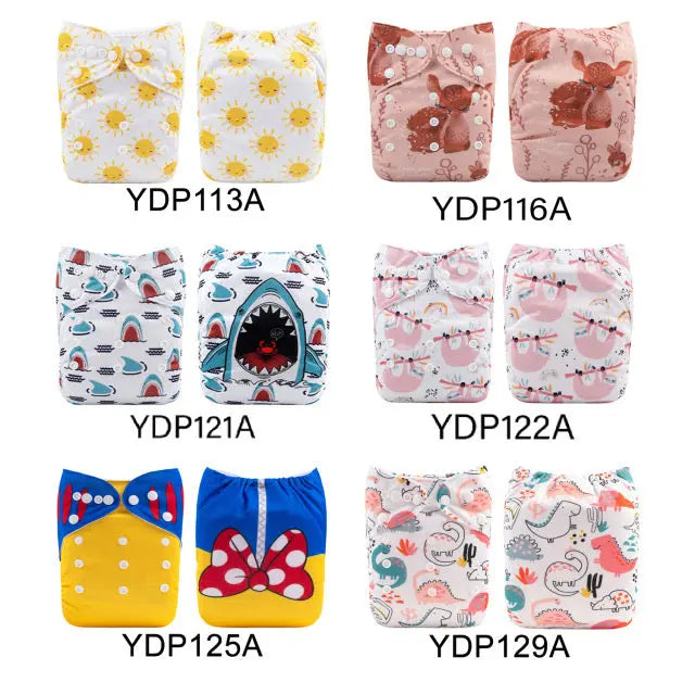 50 pañales Estampados YD - ALVABABY AlvaBaby Mexico Pañales de Tela  