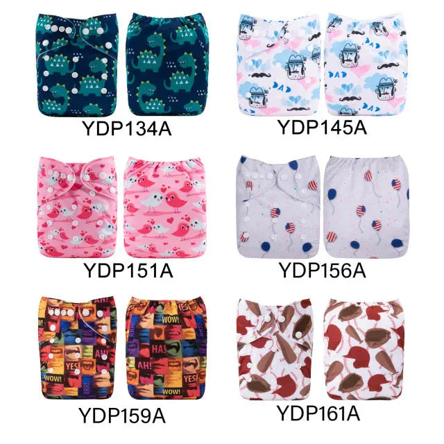 50 pañales Estampados YD - ALVABABY AlvaBaby Mexico Pañales de Tela  