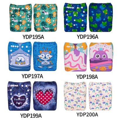 50 pañales Estampados YD - ALVABABY AlvaBaby Mexico Pañales de Tela  