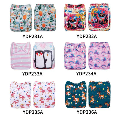 50 pañales Estampados YD - ALVABABY AlvaBaby Mexico Pañales de Tela  