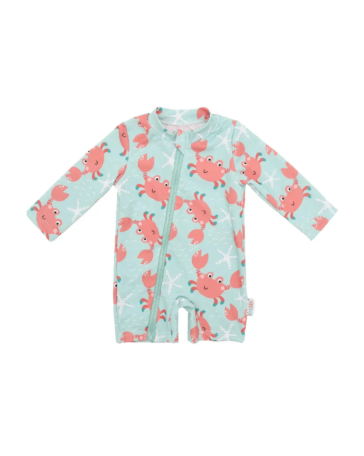 ALVABABY Long Sleeve Baby/Toddler Boy Girl Rash Guard Sets, UPF 50+ Sun Protection One Piece Zipper Bathing Suit Swimsuit ALVAMEXICO  