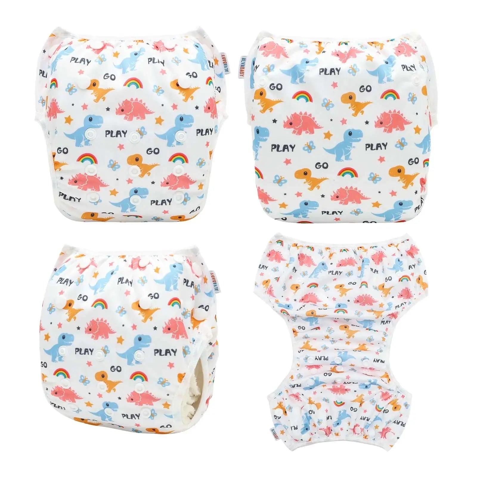 ALVABABY Swim Diaper Mesh Cloth Inner Fabric Baby Swimming Diaper Reusable Swim Nappy Summer Diaper for Baby Under 8 Months ALVAMEXICO  
