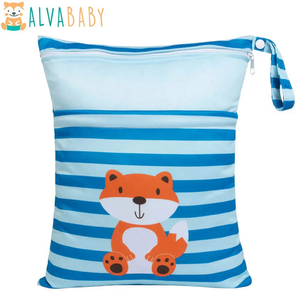 BOLSA DOBLE CIERRE L-YD48A - ESTAMPADA - AlvaBaby Mexico Pañales de Tela