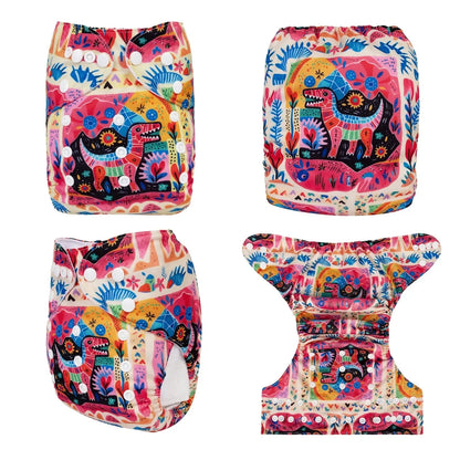 U Pick ALVABABY Cloth Diapers Baby Positioning Digital Reusable Baby Cloth Nappy with 1pc Microfiber Diaper Insert ALVAMEXICO   81.94