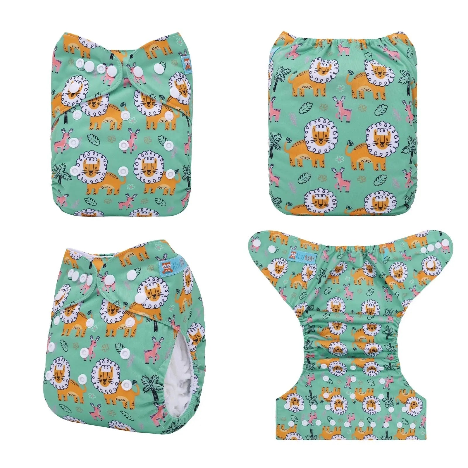 U Pick ALVABABY Cloth Diaper Baby Positioned Print Cloth Nappy Easy to Use Reusable Baby Pocket Diaper With Microfiber Insert ALVAMEXICO   82.14