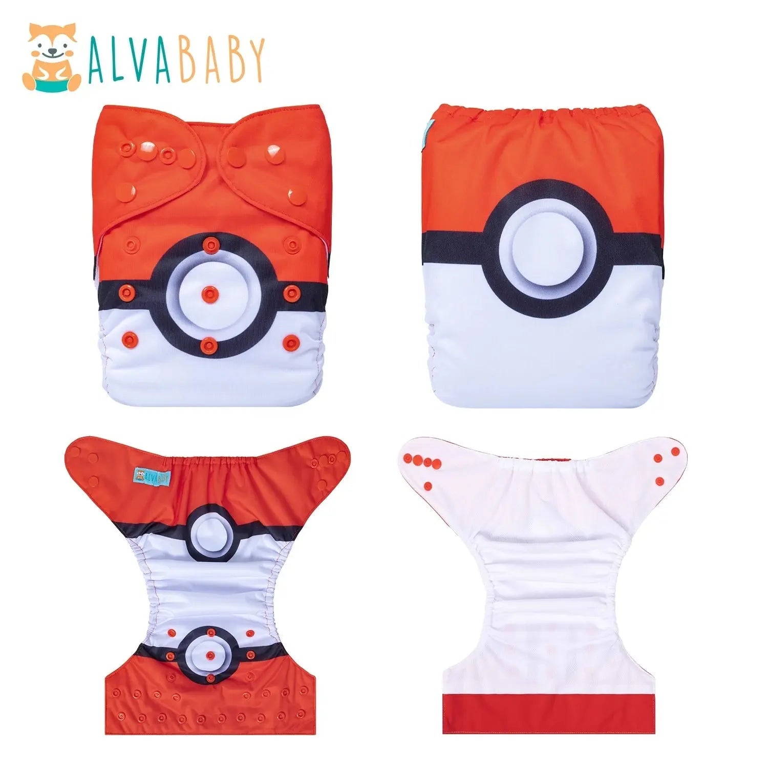U Pick ALVABABY AWJ Inner Baby Cloth Diaper Reusable Baby Cloth Nappy with Tummy Panel with 1pc Microfiber Insert ALVAMEXICO   119.43