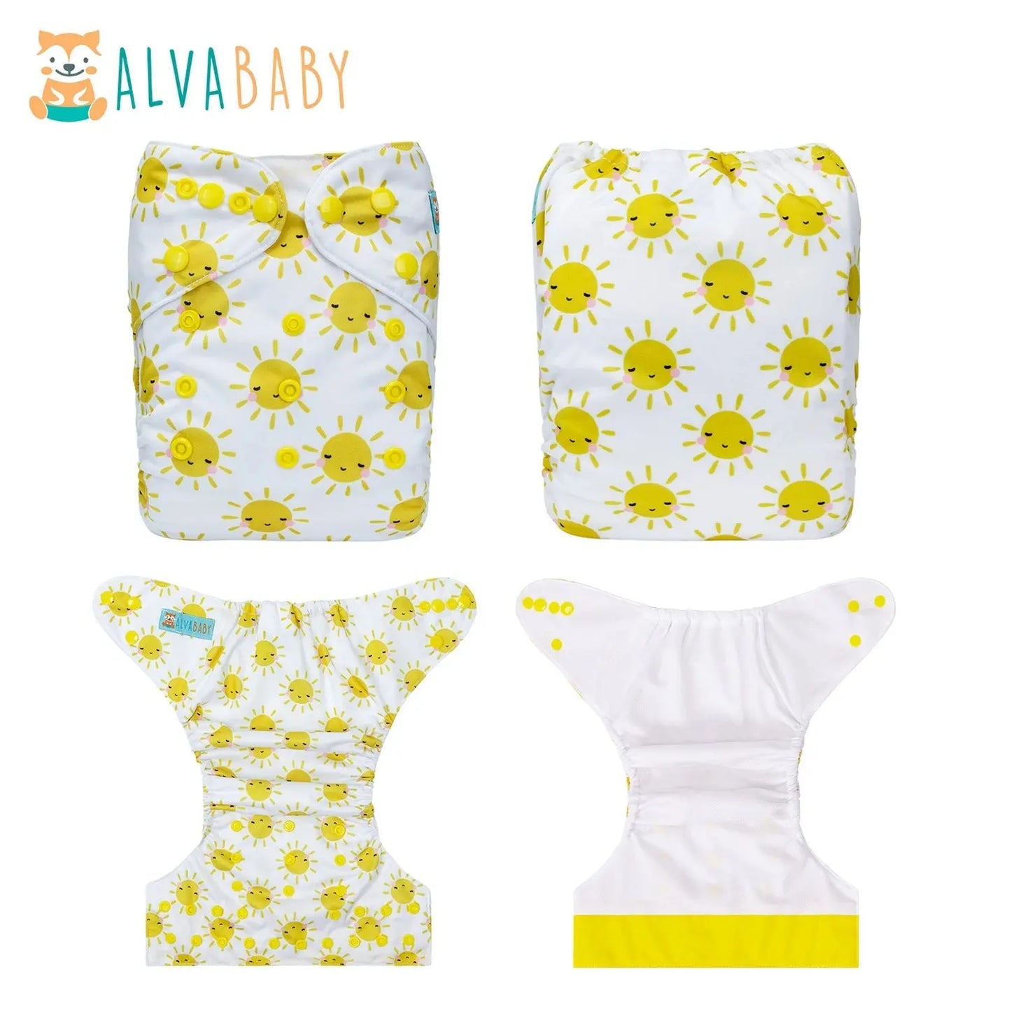 U Pick ALVABABY AWJ Inner Baby Cloth Diaper Reusable Baby Cloth Nappy with Tummy Panel with 1pc Microfiber Insert ALVAMEXICO   119.43